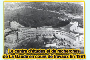 Le centre de La Gaude en construction